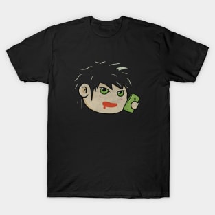 Cute Vintage Minimalist Boy Manhwa Reader T-Shirt